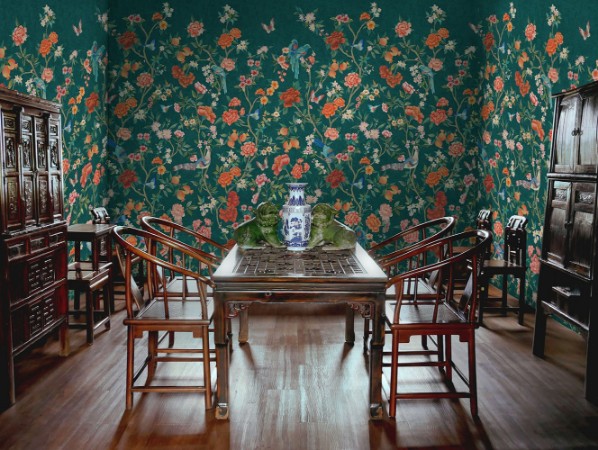 Ritratt ta’ Imperial Gardens teal - 99511